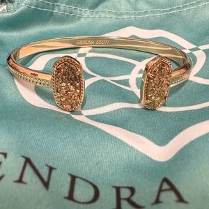 Kendra Scott Rose Gold Druzy Elton Bangle